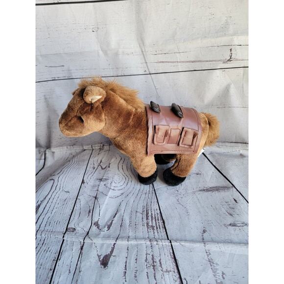 Hillhouse Horse With Saddle 10inch Plush Stuffed Animal Brown Pony - Picture 3 of 7